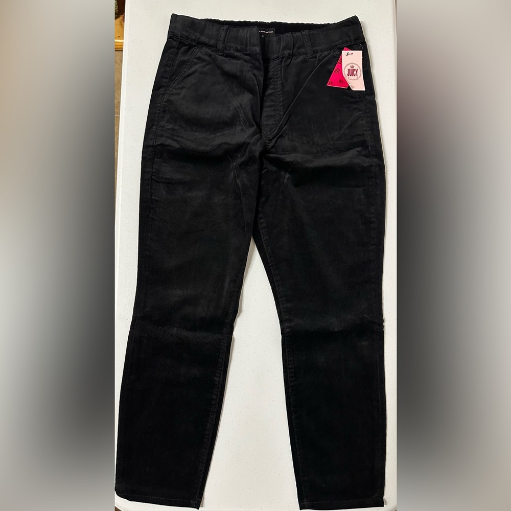 Juicy by Juicy Couture California Skinny Corduroy Black Pants NWT